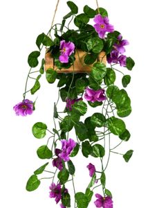 new Macrame Plant Hanger with artificial flower pa