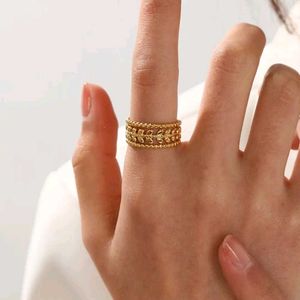 Combo Of 2 Gold Plated Anti-tarnish Ring