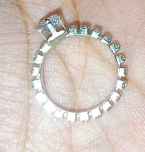 Rhinestone Crown Ring