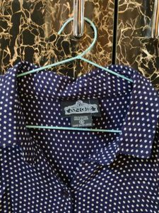 Polka Dot Button-Down Shirt