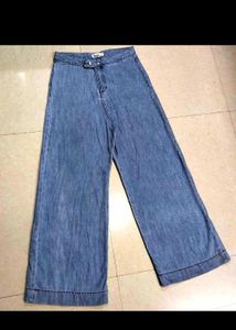 Wide Leg Denim Jeans