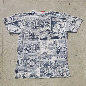 marvel comic print t shirt
