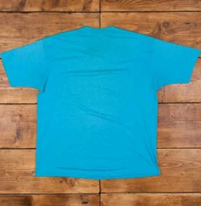 Light Blue Regular Fit Cotton Solid Plane T shirt