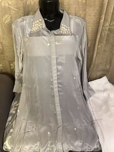 Zola Embellished Collar Kurti Pant