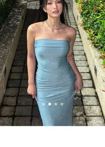 Sparkly Blue Bodycon Dress