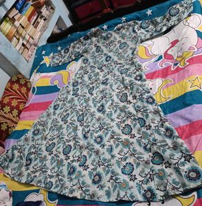 Floral Print Anarkali Kurti