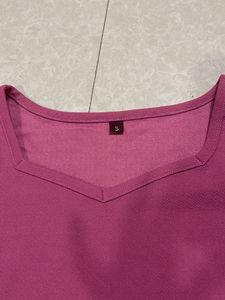 Pink Top with Mesh Sleeves