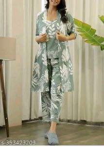 Leaf Print Lounge Set