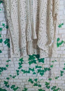 Cream Crochet Cover-Up