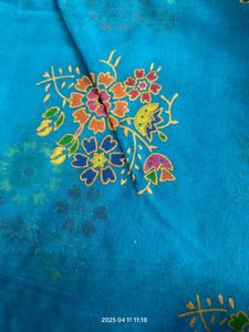 Newly Cyan Cotton Odhni