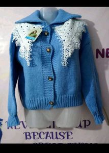 premium quality 😊 Blue Knit party wear sweater