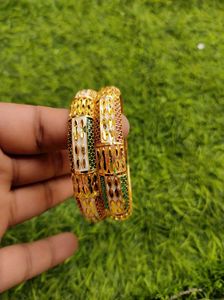 Gold Plated Bangle Set