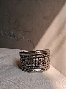 Brass And Silver Bangles Combo