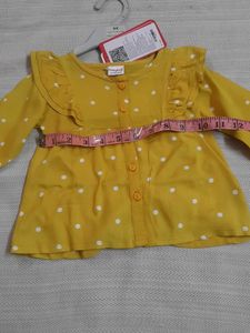 Cute Yellow Polka Dot Top