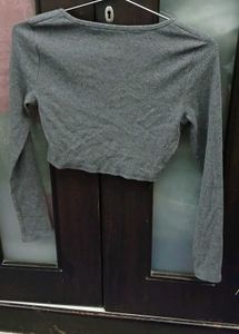 Gray Crop Top - Size 40