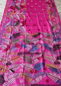Kantha Embroidery Saree