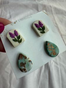 Cute small clay studs