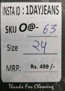 Women black bootcut jeans size 24 (O-63)