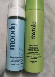 Foxtale Exfoliating Toner And Moody Face Mist