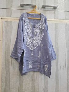Lavender Embroidered Kurta
