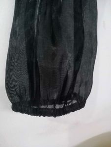 Black Ballon Silky Top