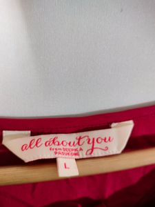 Red Embroidered Dress All About You With 🆓 🎁