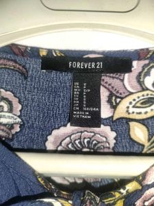 Forever 21 Floral Print Mini Wrap Dress