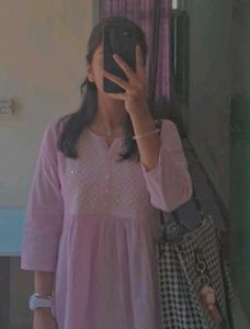 Pink Short Kurti Top