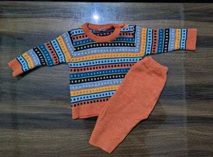 Colorful Knit Baby Sweater