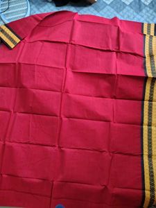 Deep Maroon Cotton Saree