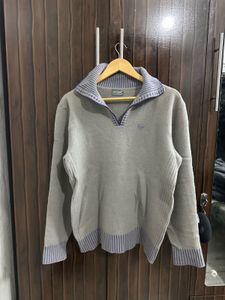 Crocodile Quater Zip Sweater