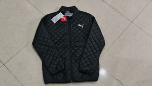 Puma Black Quilted Jacket, M Size
