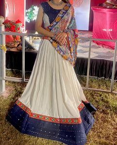 Navratri White Lehenga
