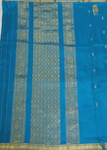 Peacock Green art Silk Saree