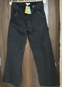 H&M Charcoal Cargo Trousers