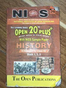 NIOS Open 20 Plus History Textbook