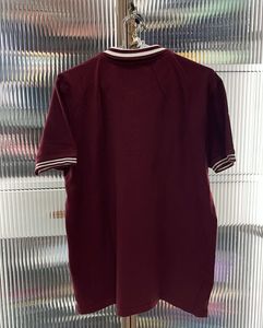 Burgundy Polo T-Shirt - Casual Style