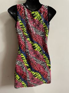 Y2k Animal Print Dress