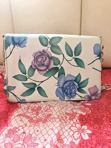 YSL Floral Print Clutch