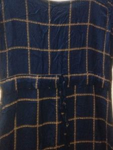 Checked Midi Dress