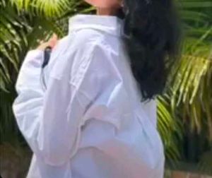 Oversized White Shirt And Black Pant