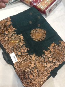 Elegant Embroidered Saree