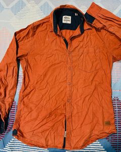 Orange Casual Shirt