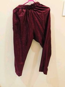 Burgundy Embroidered Fabric