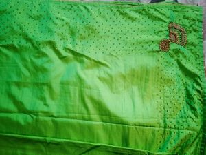 Beautiful Pista Green Colour Fancy Saree