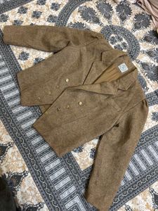 Park Avenue Vintage Style Woolen Blazer