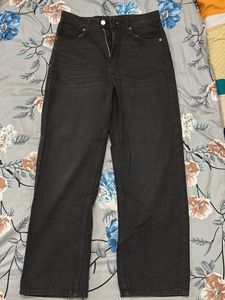Wide Leg Black Jeans