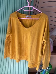 Zara Mustard Yellow Top