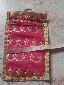 Handmade Pink Bobile Pouch For Sale