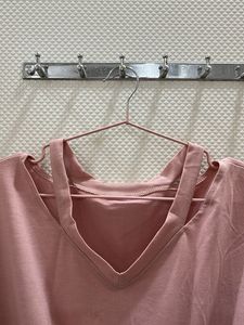 Cute Everyday Pink Top With Double Straps
